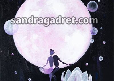 Un soir de Lune – 120×80 cm – Disponible
