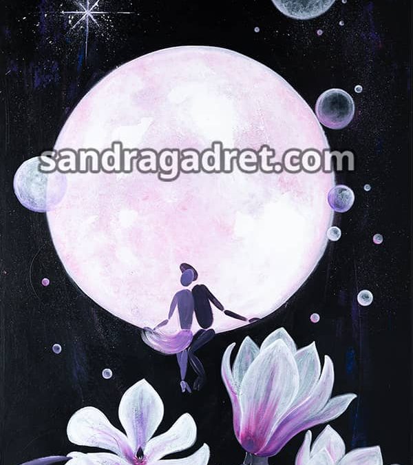 Un soir de Lune – 120×80 cm – Disponible