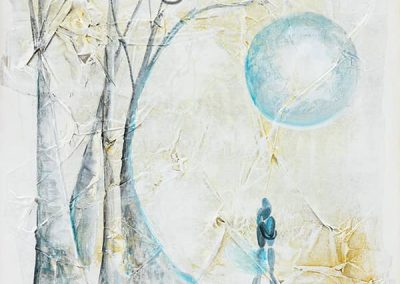 Caressante étreinte – 30×30 cm