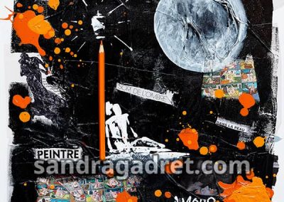 Avec un grand A – 40×40 cm – Disponible