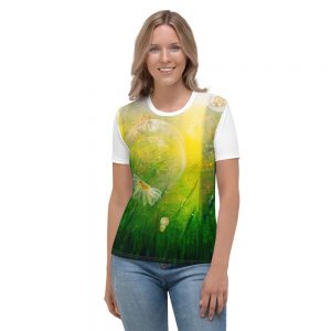 T-shirt col rond - En lien - Blanc