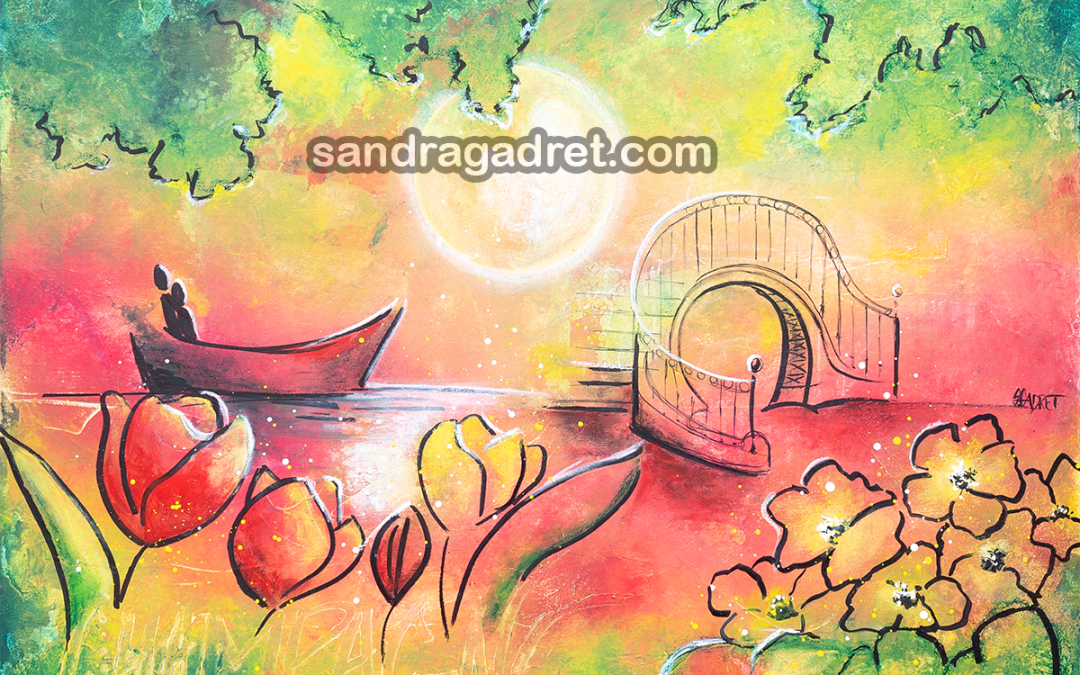 Balade en barque – 81×54.5 cm