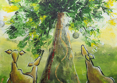 Petit déjeuner entre amies – 120×60 cm – Disponible