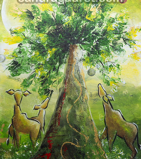 Petit déjeuner entre amies – 120×60 cm – Disponible