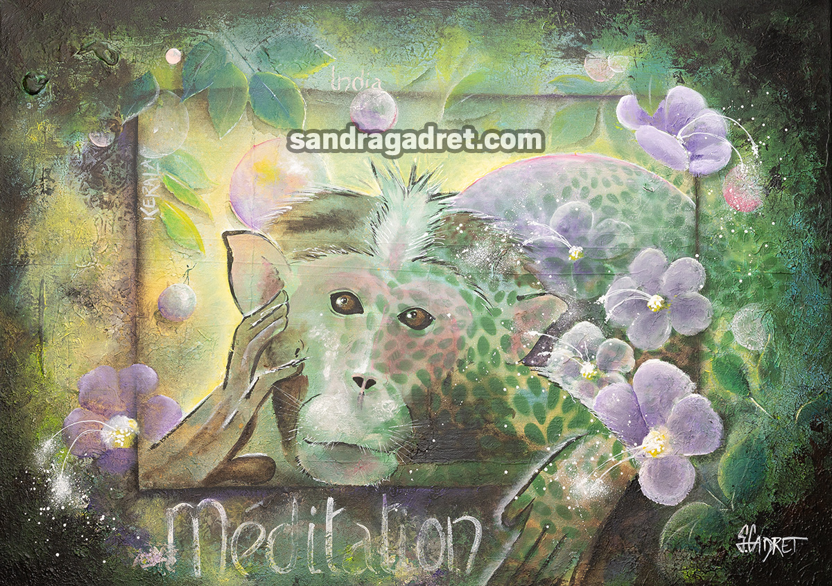 Méditation – 70×50 cm – Disponible
